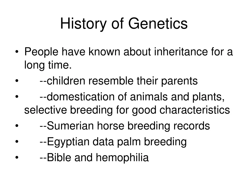 history of genetics n.
