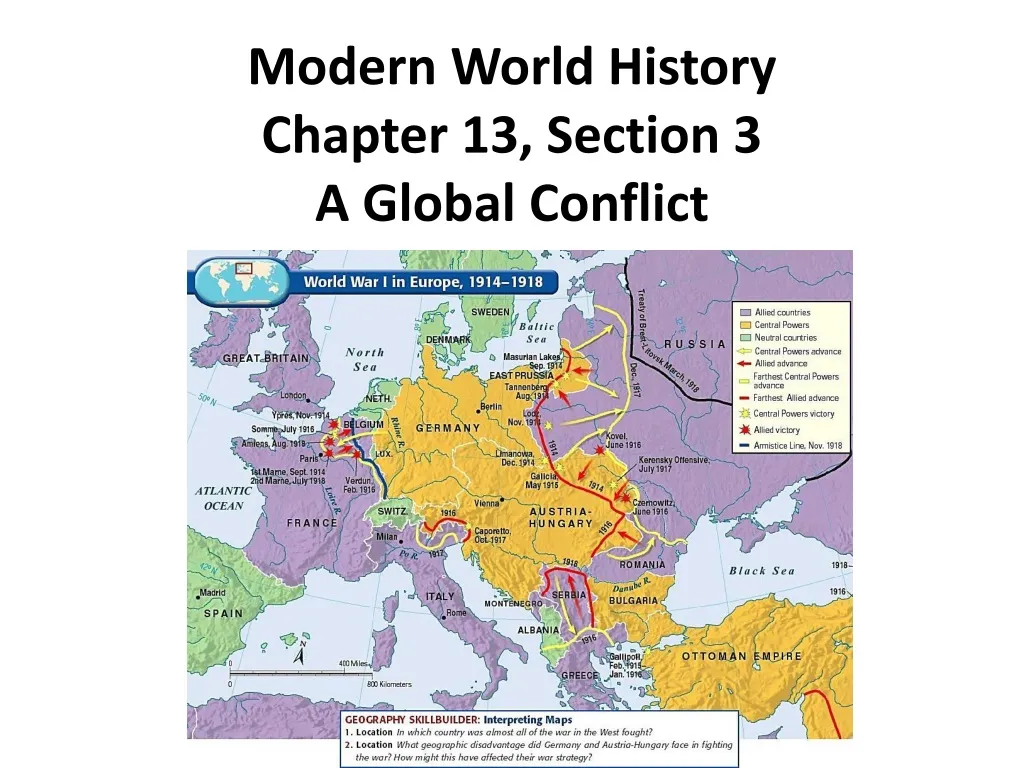 modern world history chapter 13 section 3 a global conflict n.