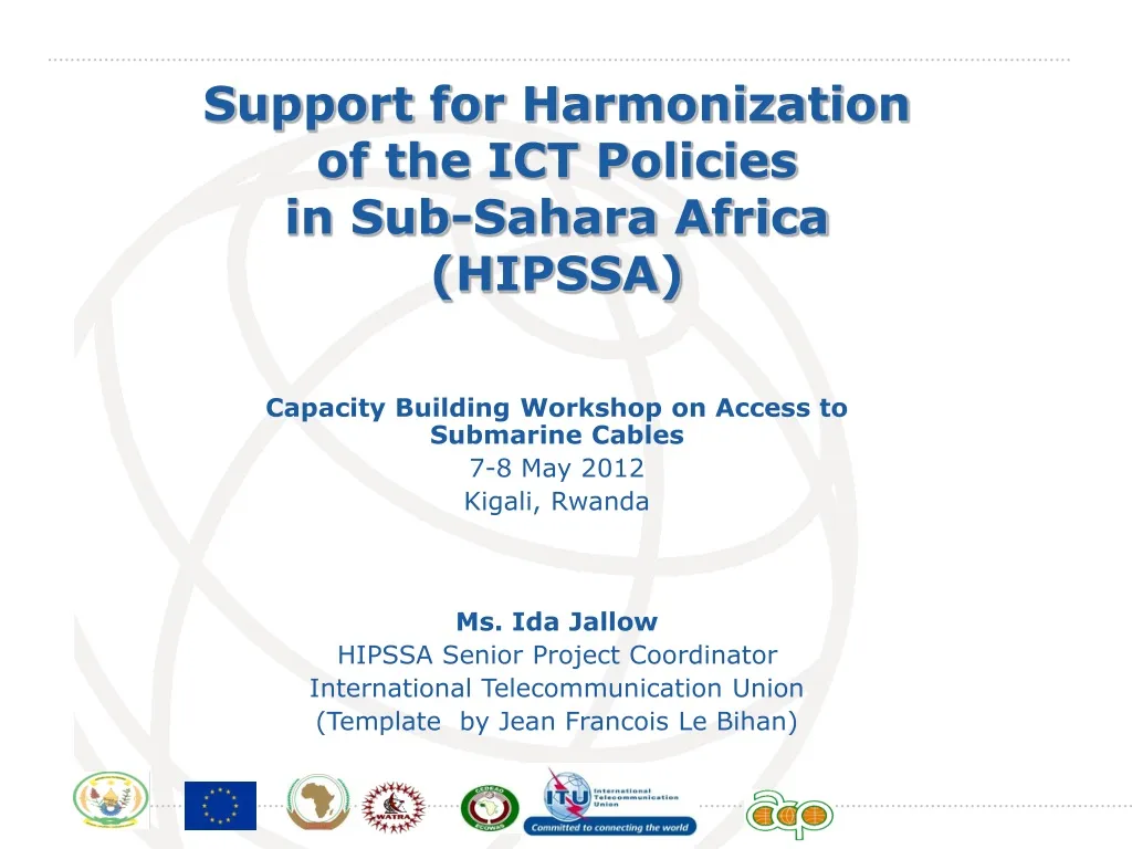 support for harmonization of the ict policies n.