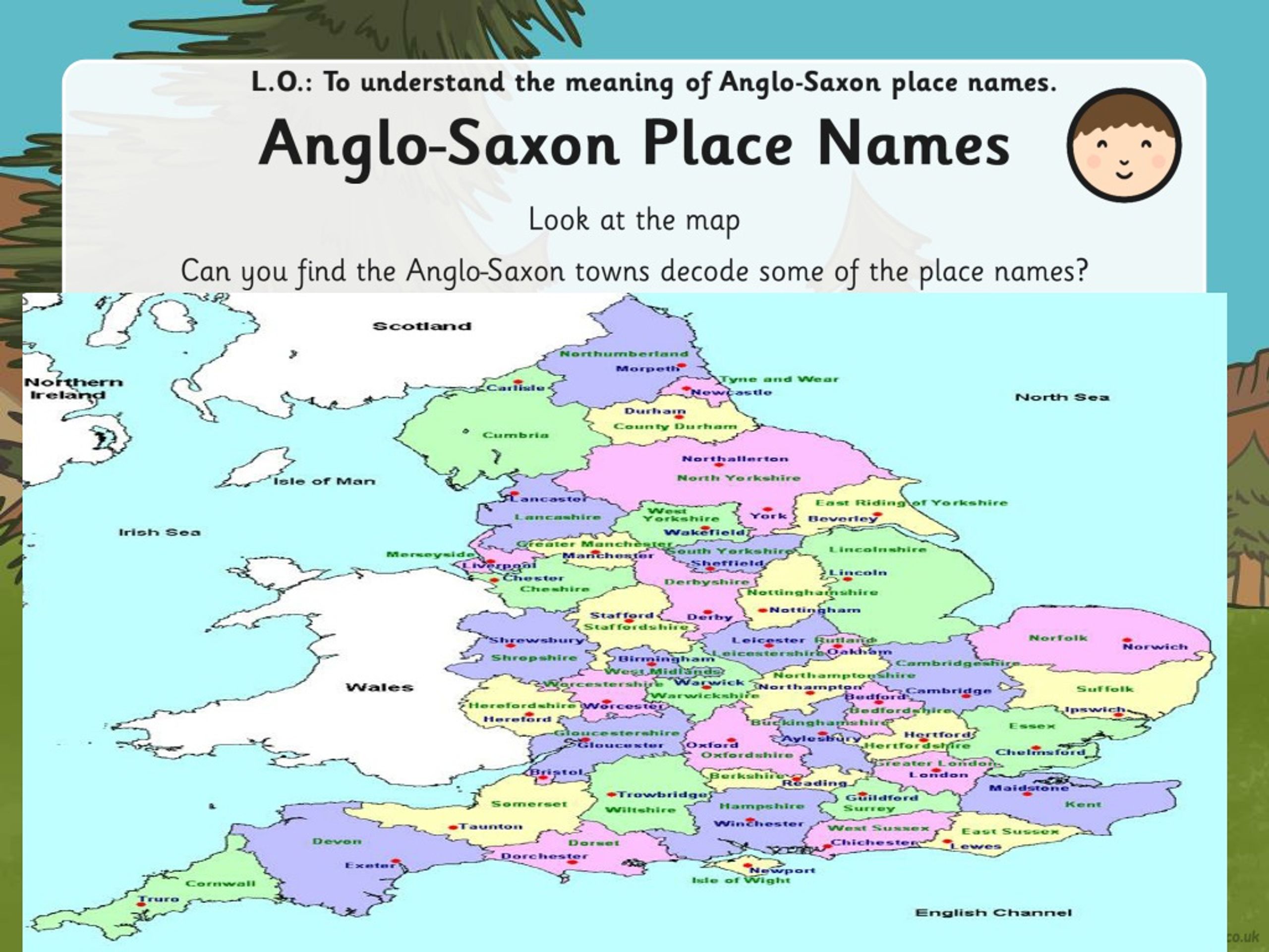 anglo saxon place names primary homework help