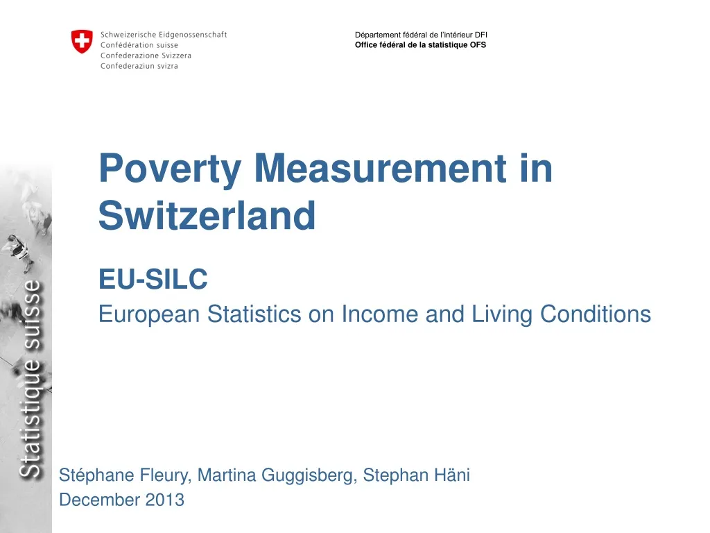 poverty measurement in switzerland eu silc n.
