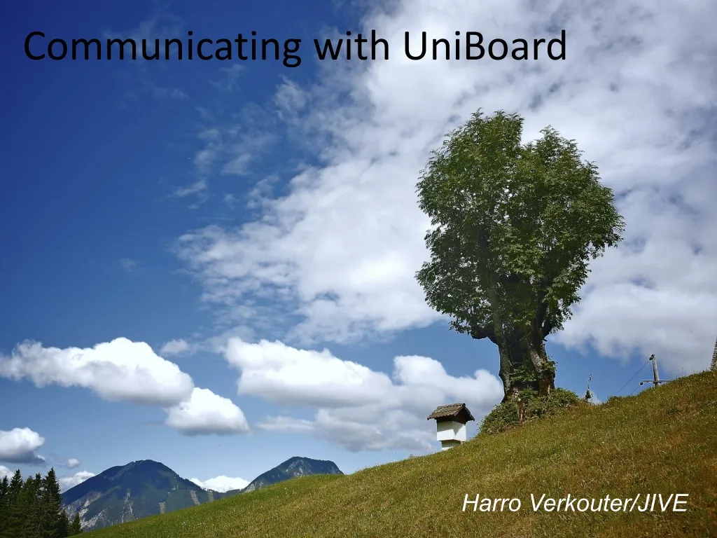 communicating with uniboard n.