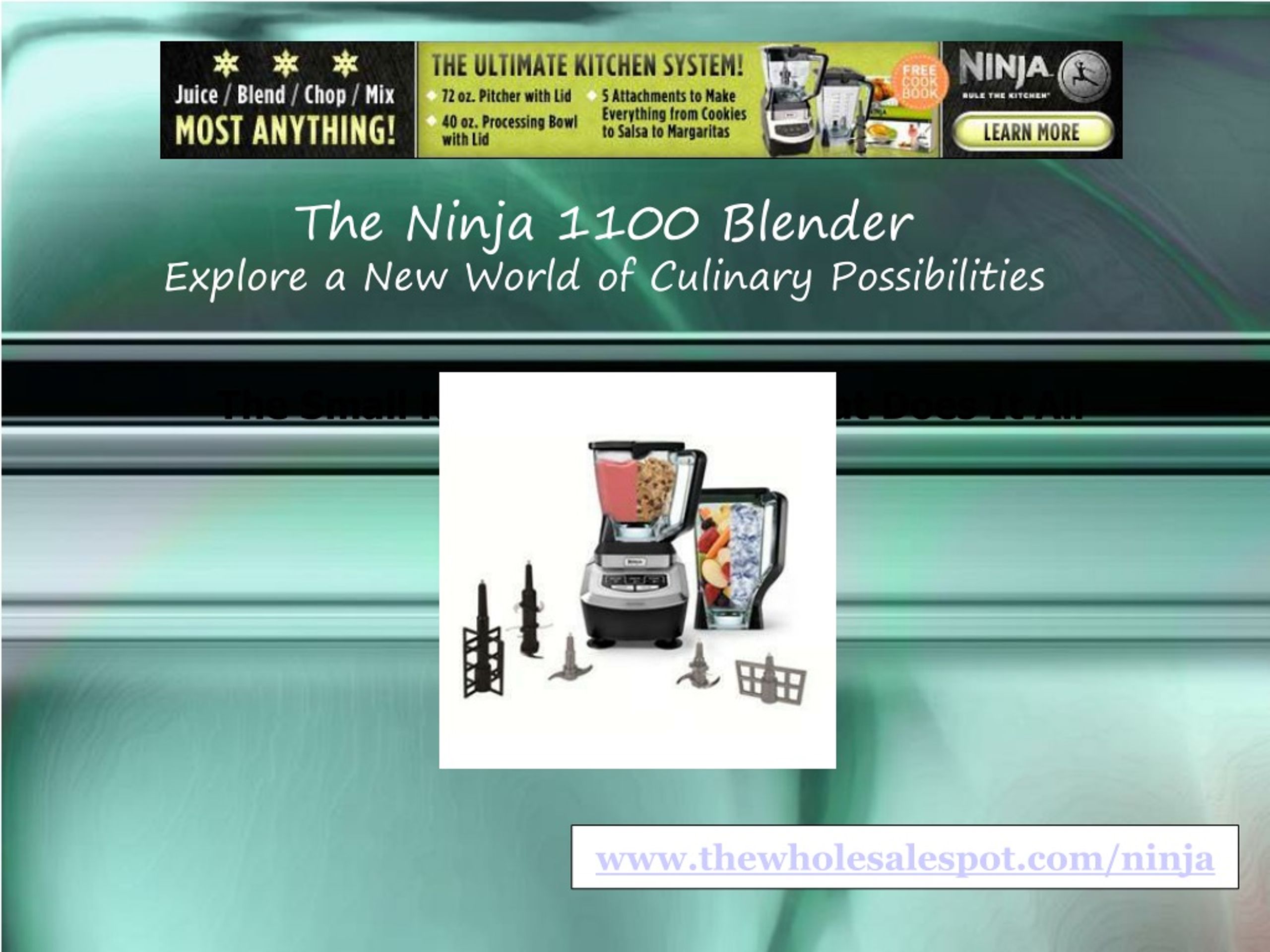 Ninja Kitchen System 1100 Blender & Food Processor