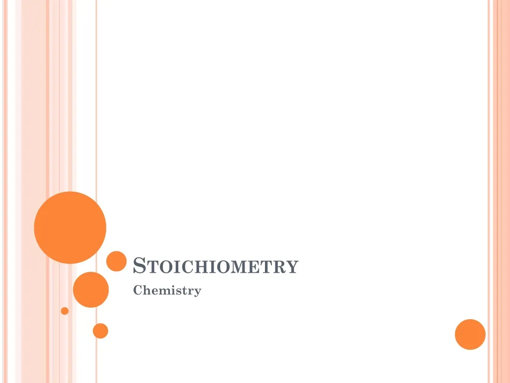 stoichiometry n.
