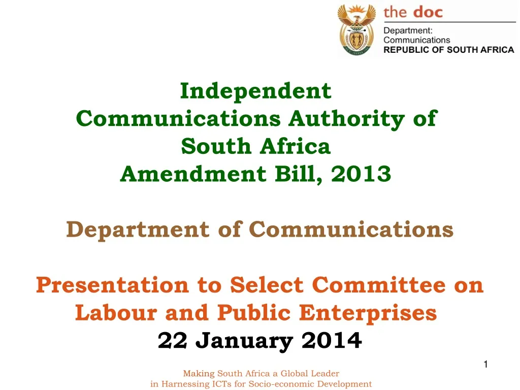 independent communications authority of south n.