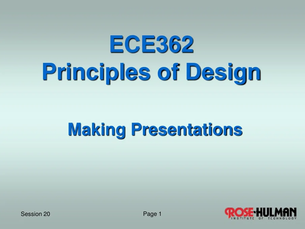 ece362 principles of design n.