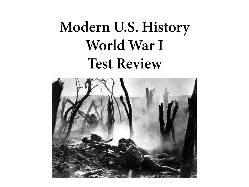 modern u s history world war i test review n.