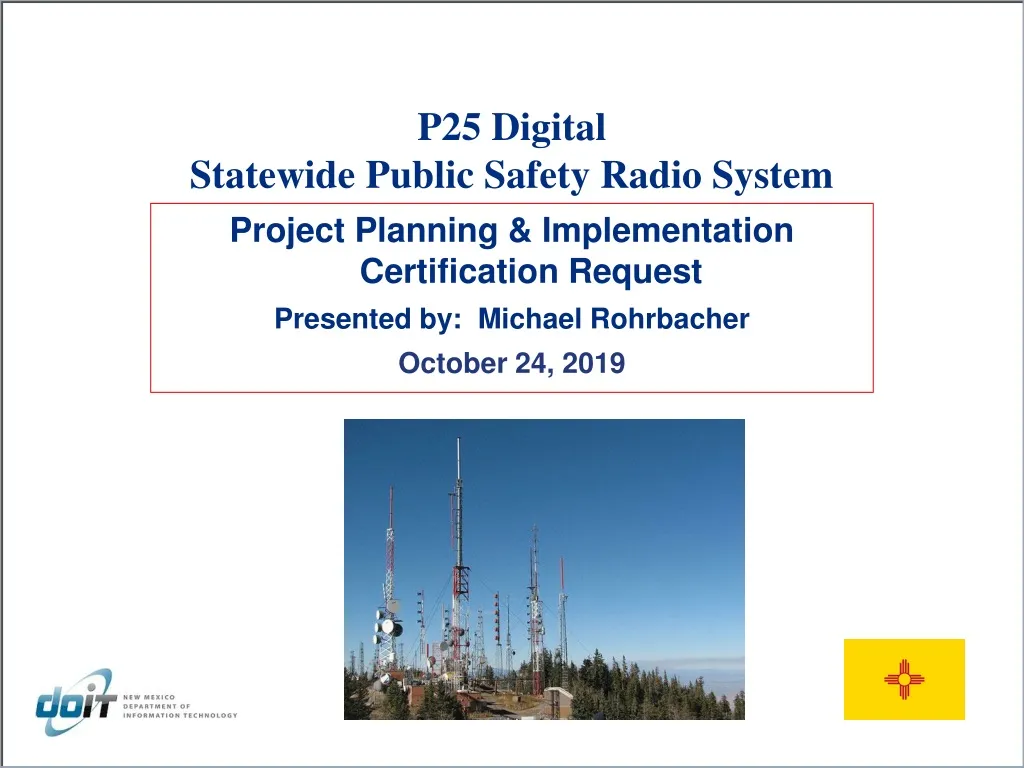 p25 digital statewide public safety radio system n.