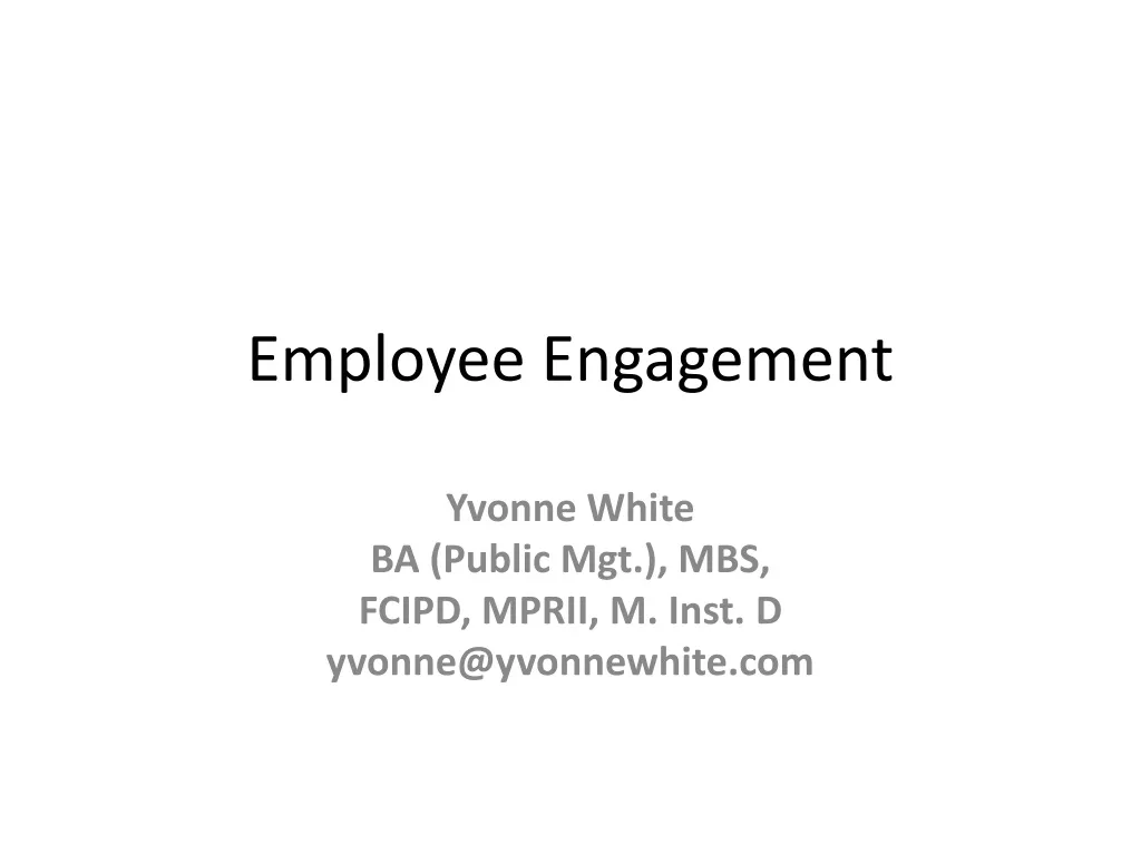 employee engagement n.