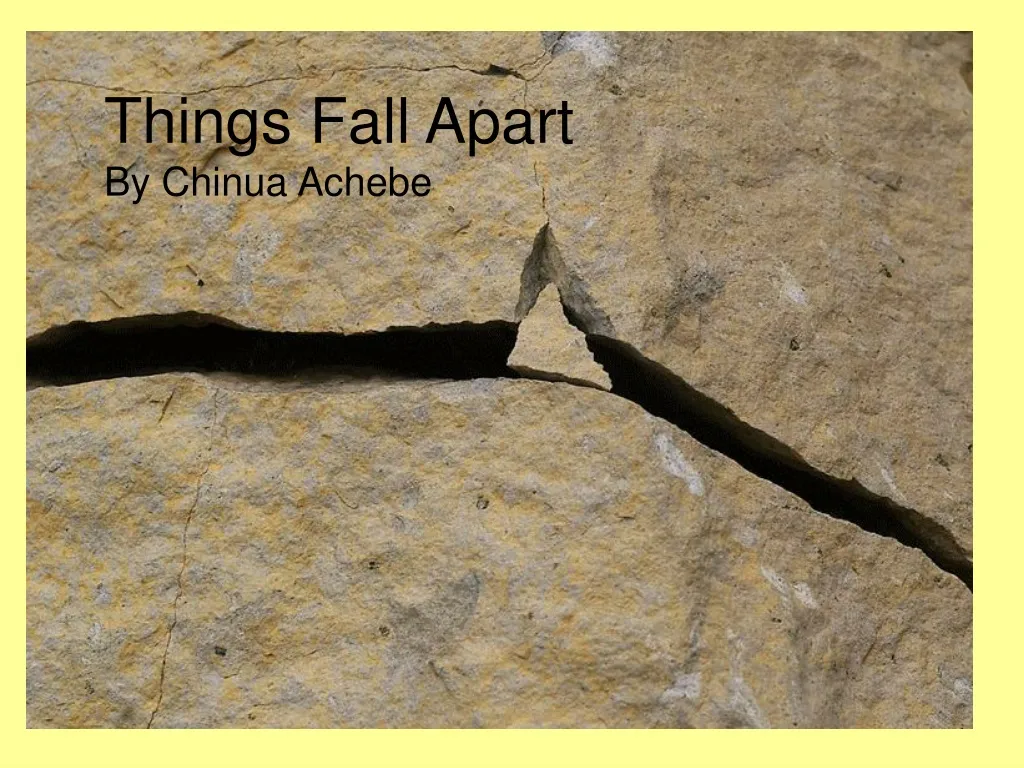 things fall apart by chinua achebe n.