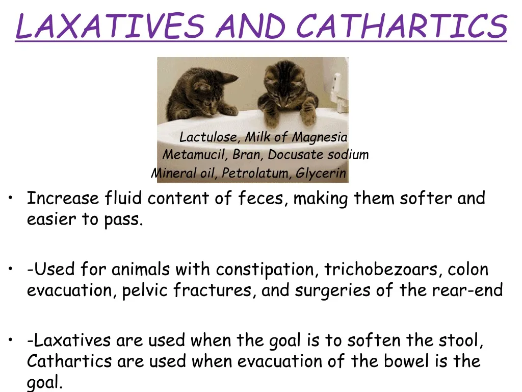 PPT LAXATIVES AND CATHARTICS PowerPoint Presentation, free download ID158552