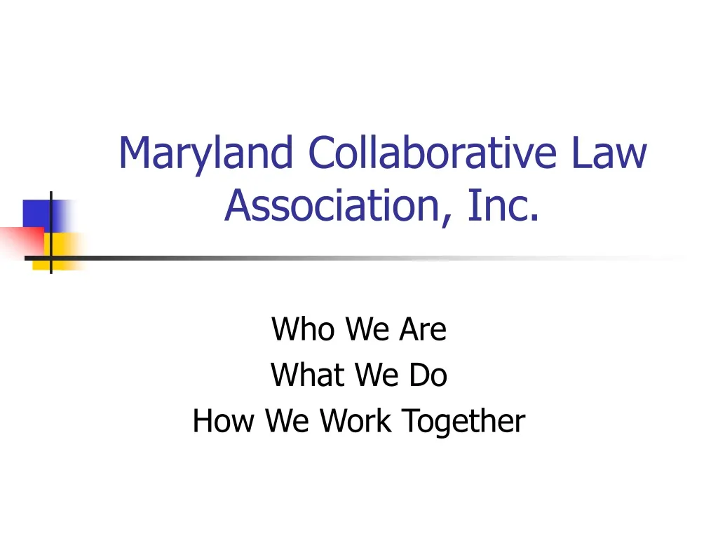 maryland collaborative law association inc n.