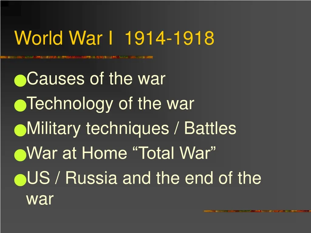 world war i 1914 1918 n.