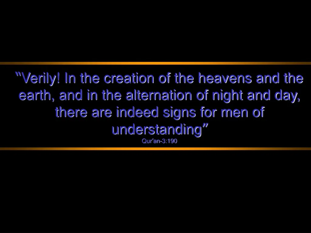 verily in the creation of the heavens n.