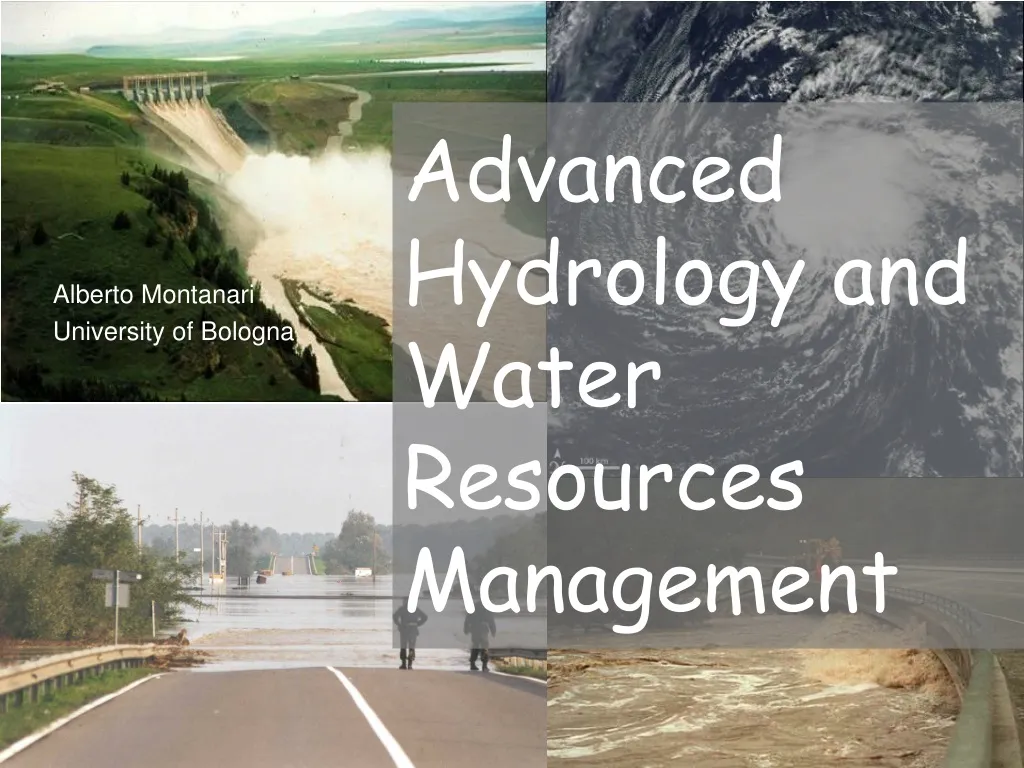 advanced hydrology and water resources management n.
