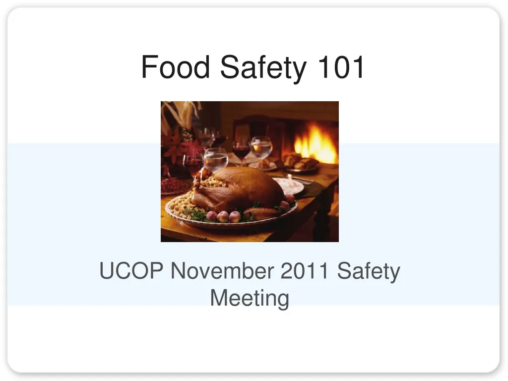 food safety 101 n.