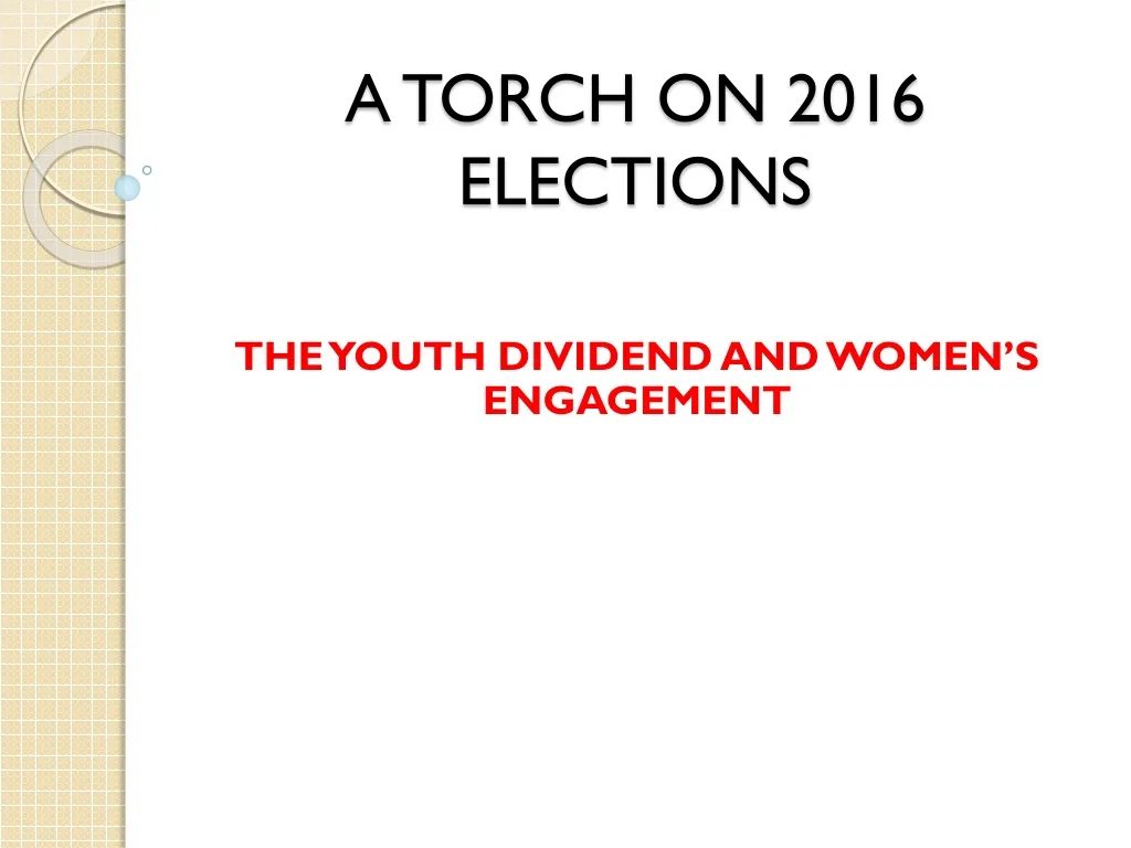 a torch on 2016 elections n.