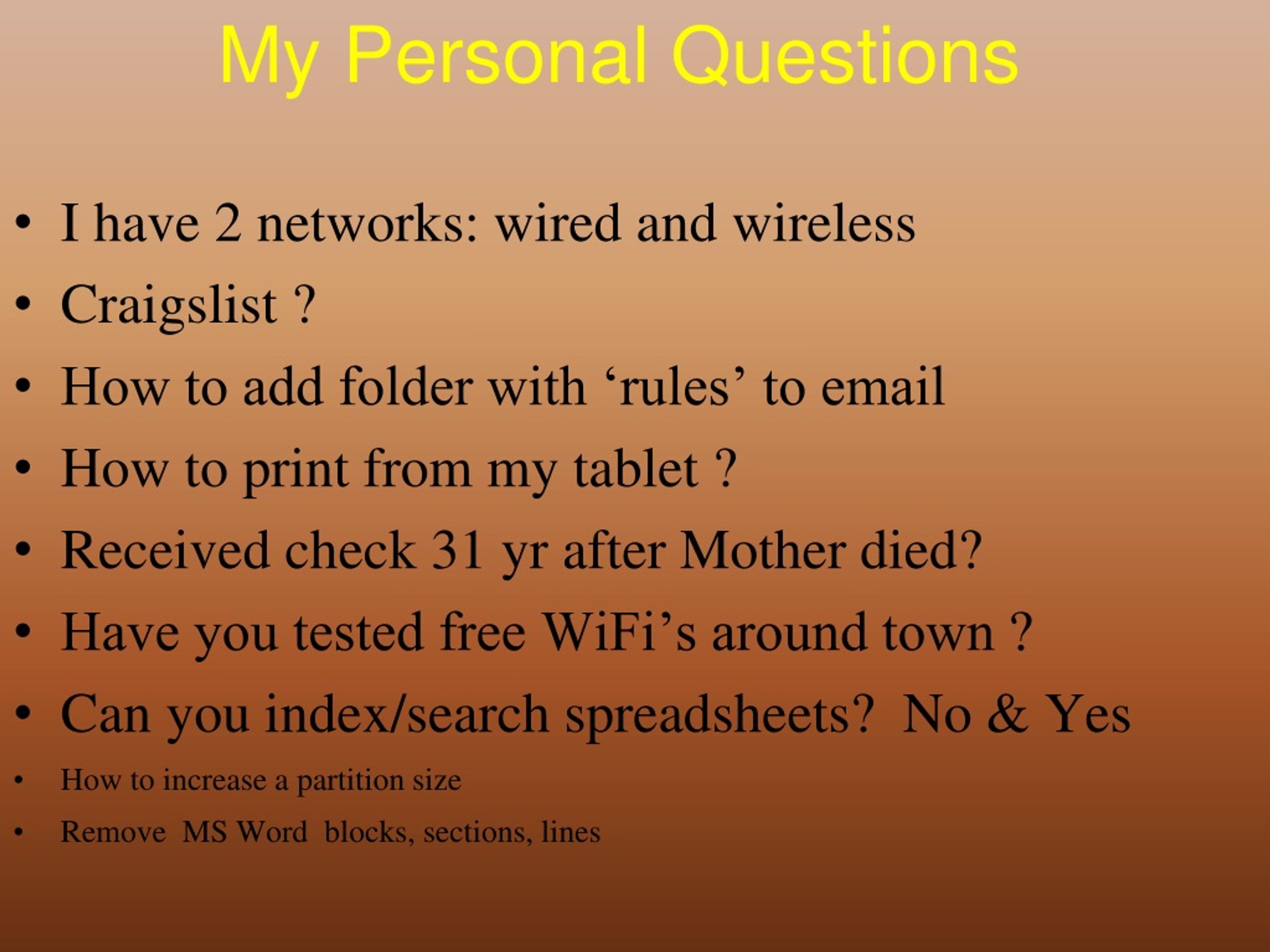 PPT - Miscellaneous Stuff PowerPoint Presentation, free download - ID:161303