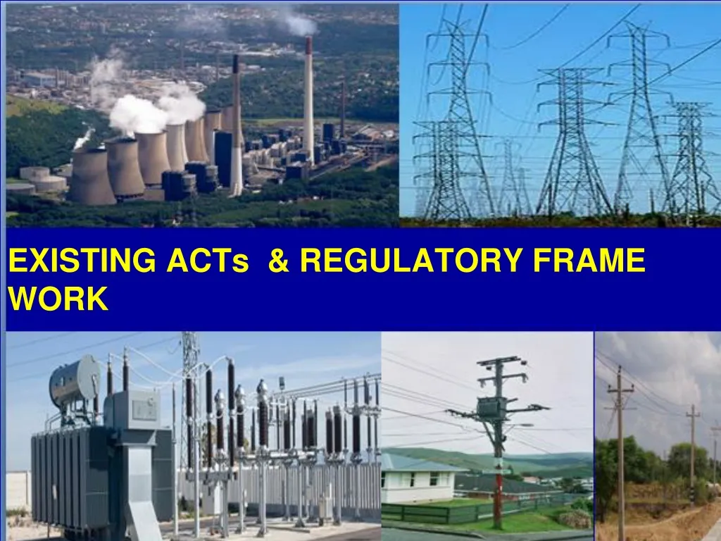 existing acts regulatory frame work n.