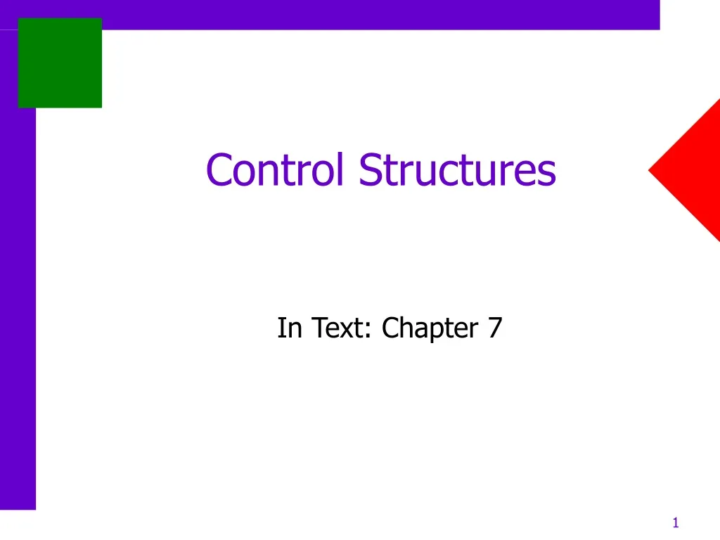 control structures n.