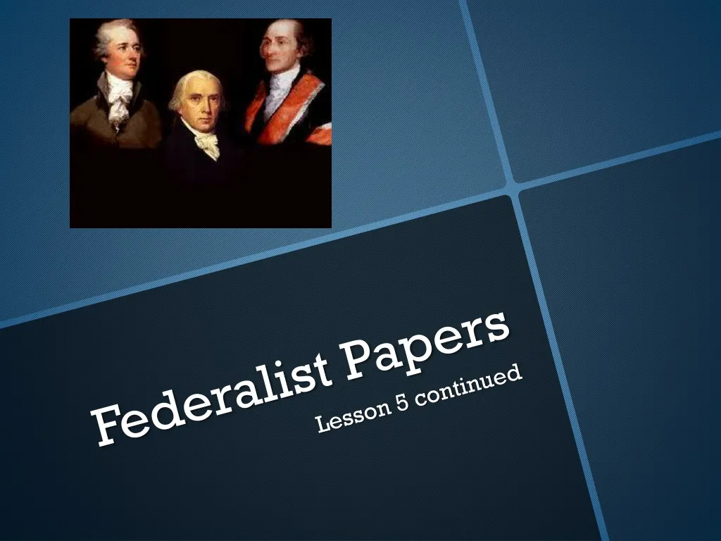 federalist papers n.