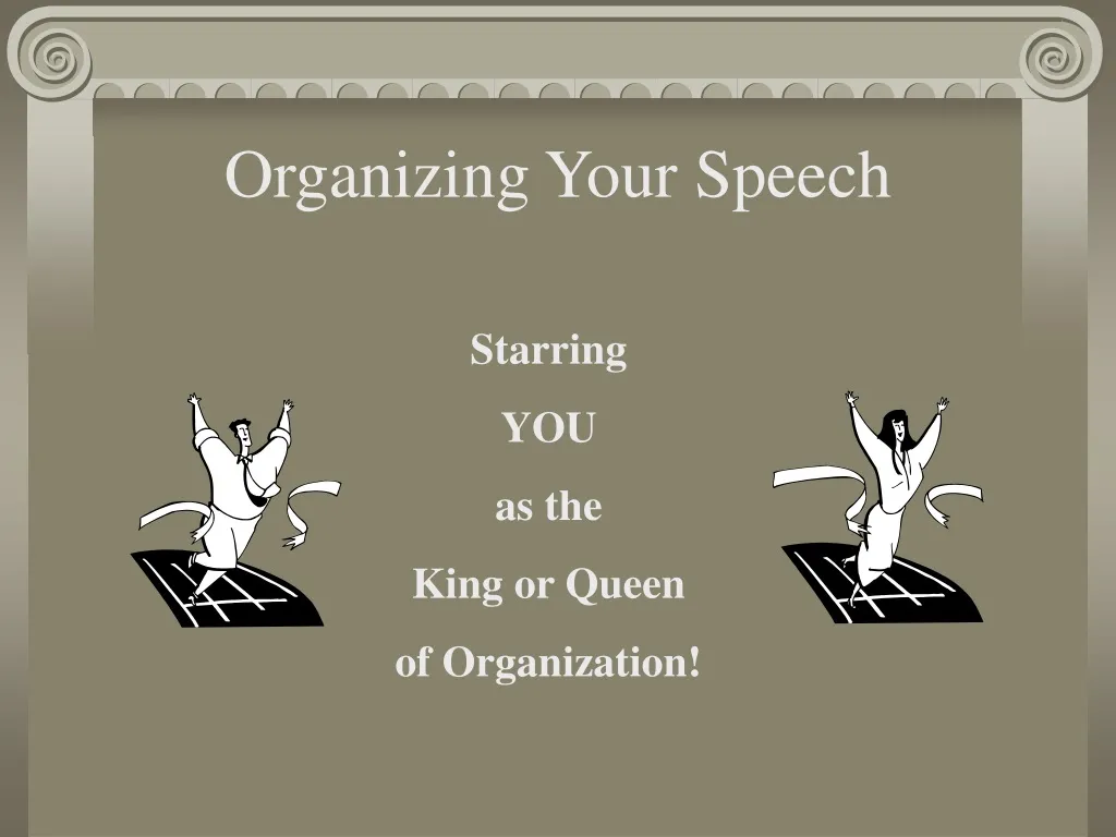 organizing your speech n.