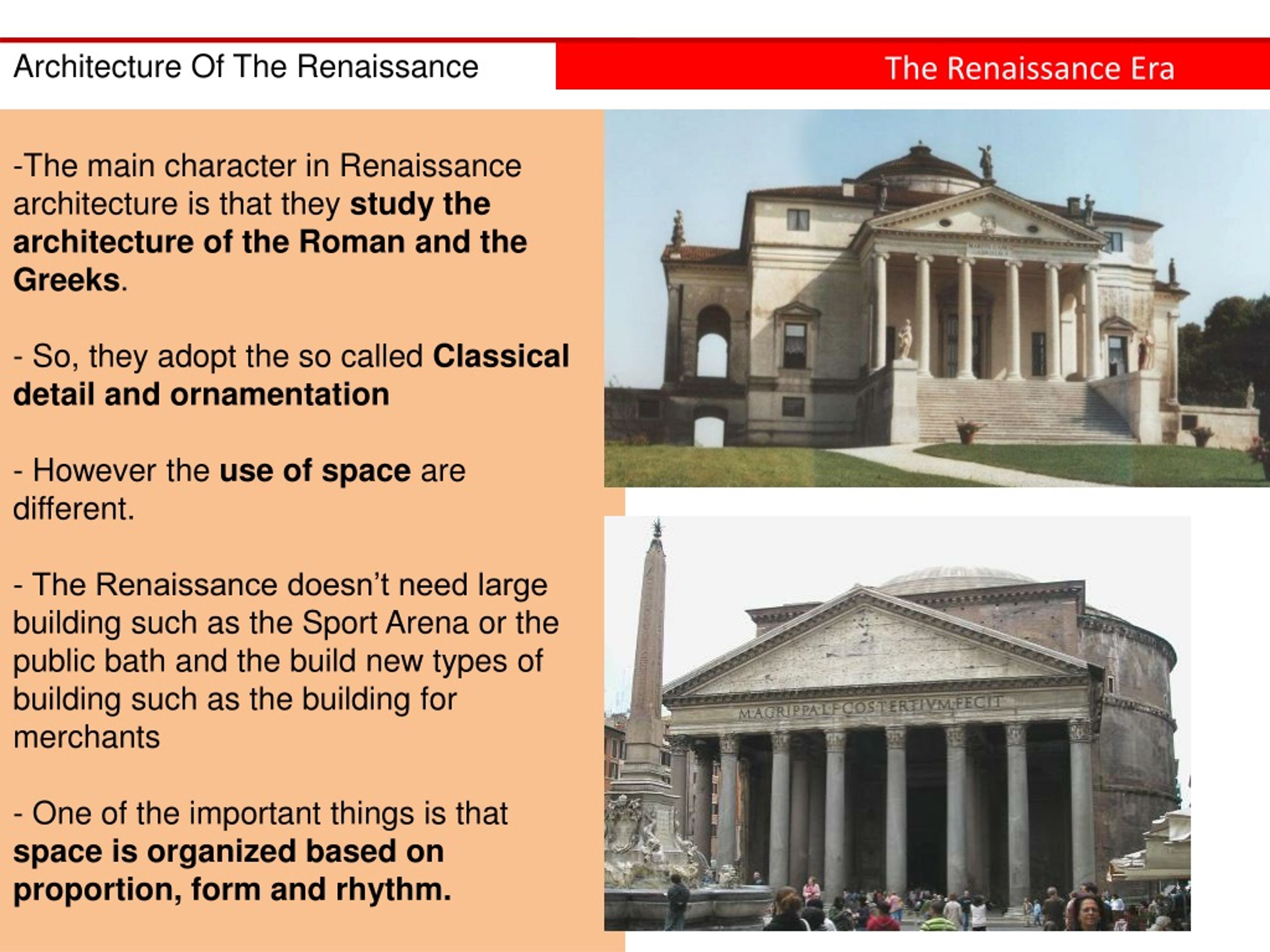 PPT ARCHITECTURE OF THE EARLY RENAISSANCE PowerPoint Presentation