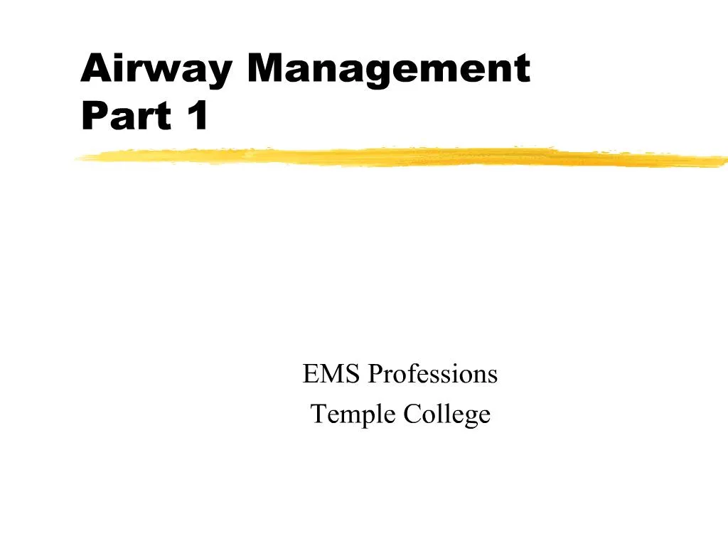 Ppt Airway Management Part 1 Powerpoint Presentation Free Download