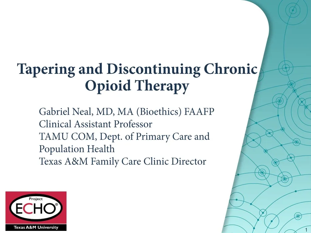 tapering and discontinuing chronic opioid therapy n.
