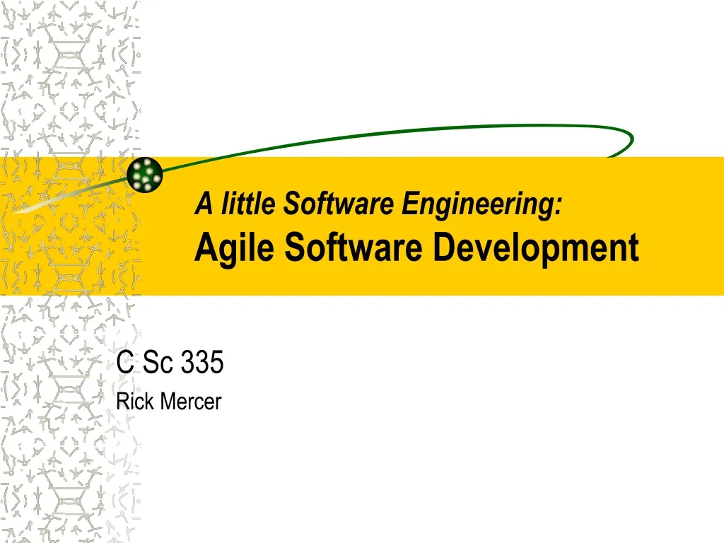 a little software engineering agile software development n.