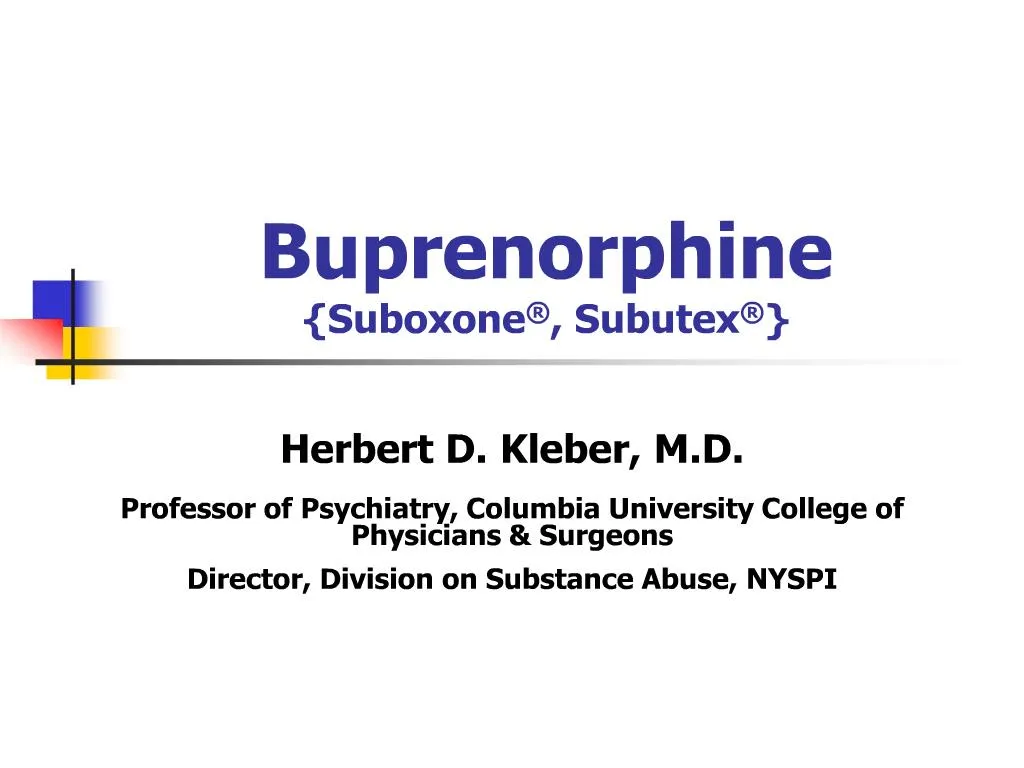 Ppt Buprenorphine Suboxone Subutex Powerpoint Presentation