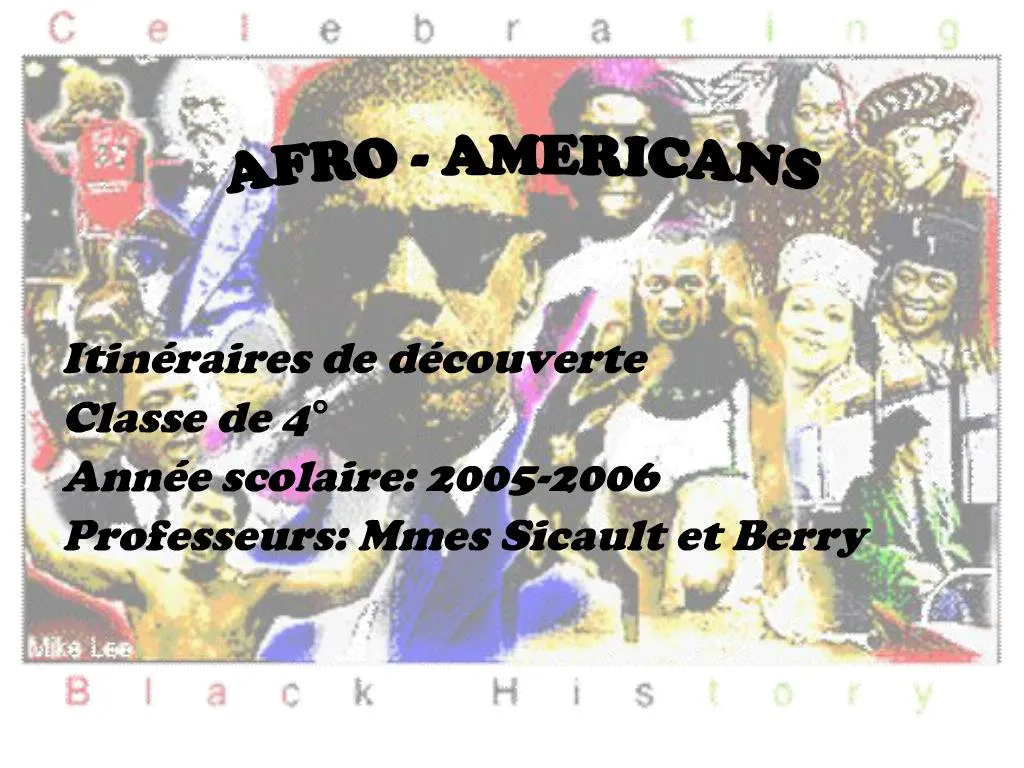 PPT Itin Raires De D Couverte Classe De 4 Ann E Scolaire 2005 2006 