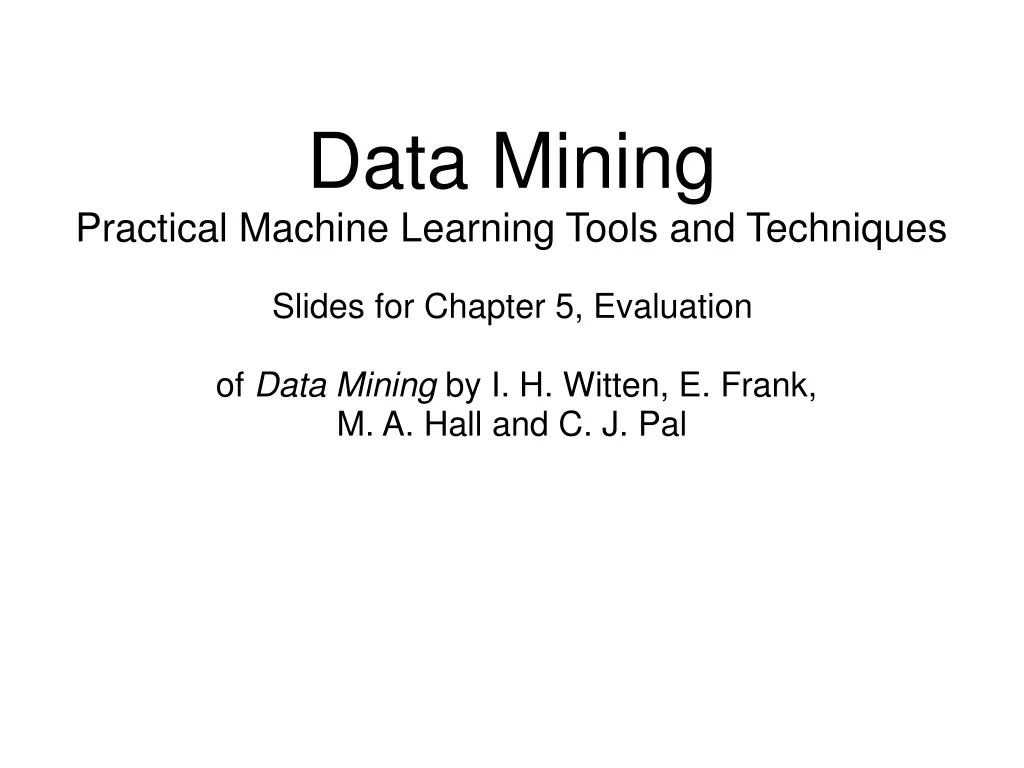 data mining practical machine learning tools n.