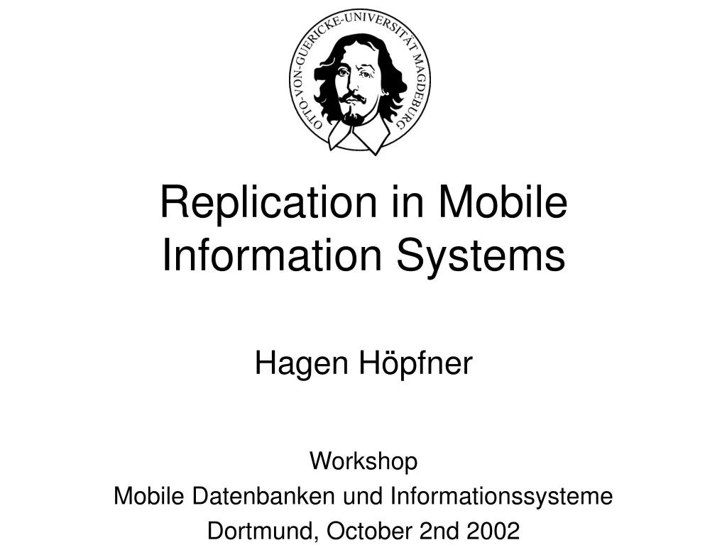 replication in mobile information systems n.