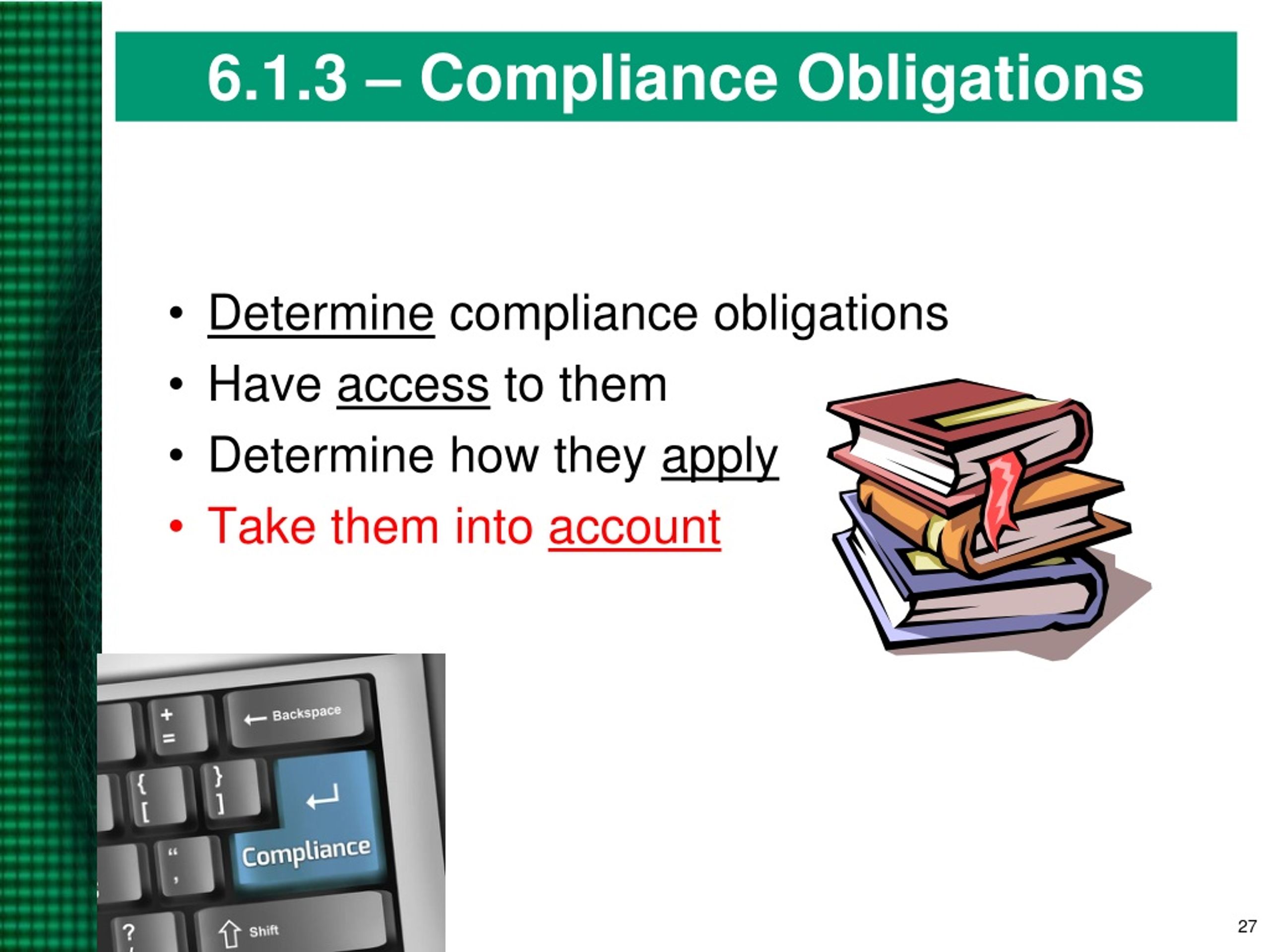 compliance obligations