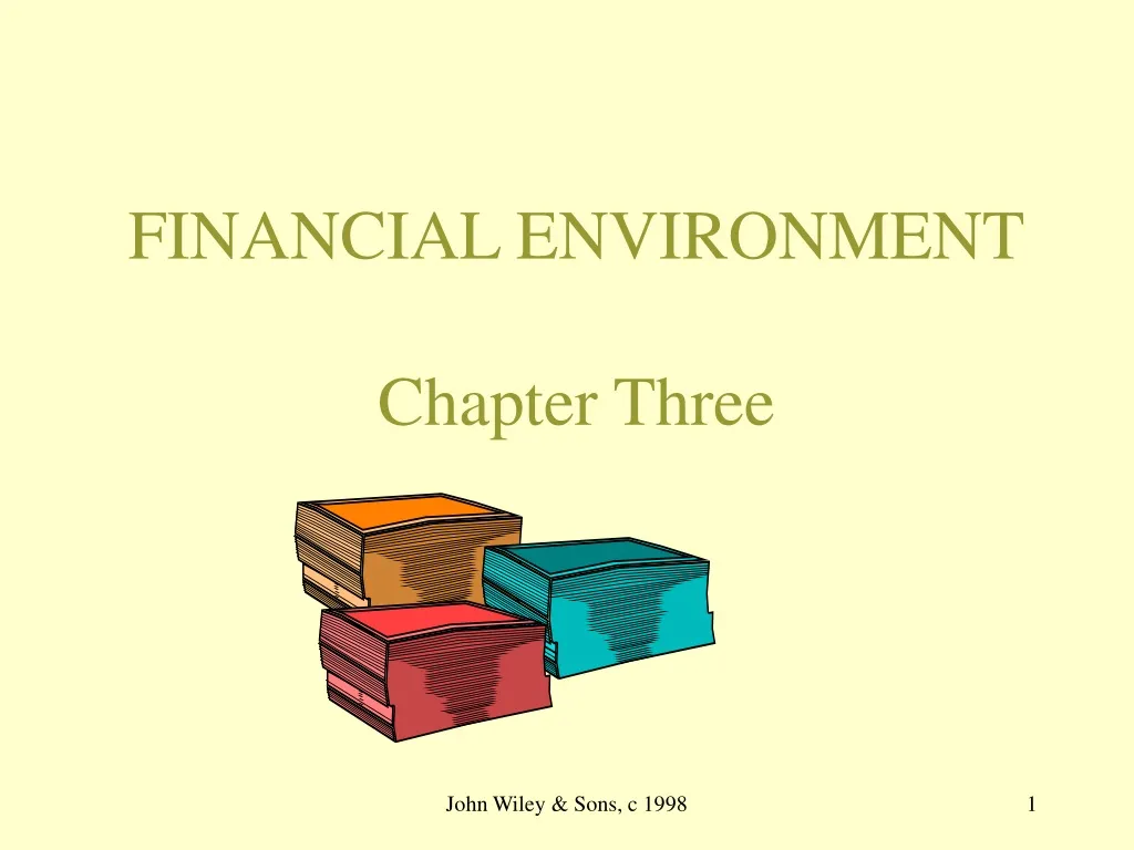 financial environment chapter three n.