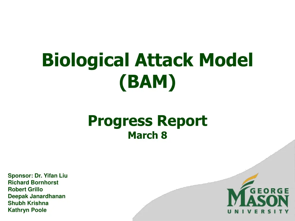 biological attack model bam progress report march 8 n.