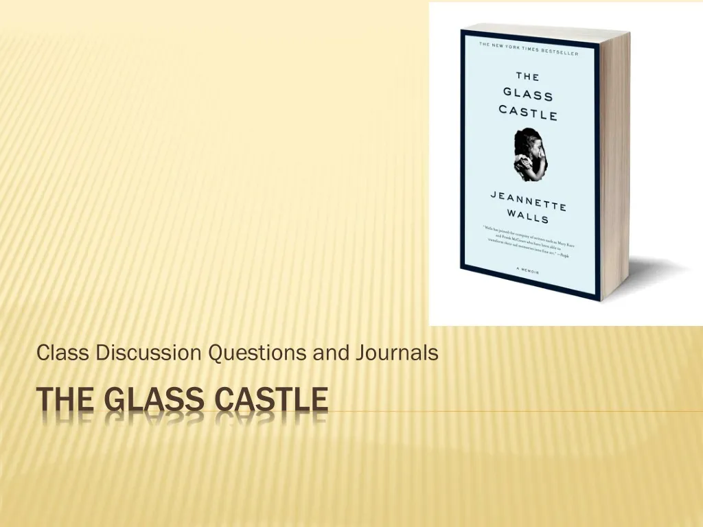 class discussion questions and journals n.