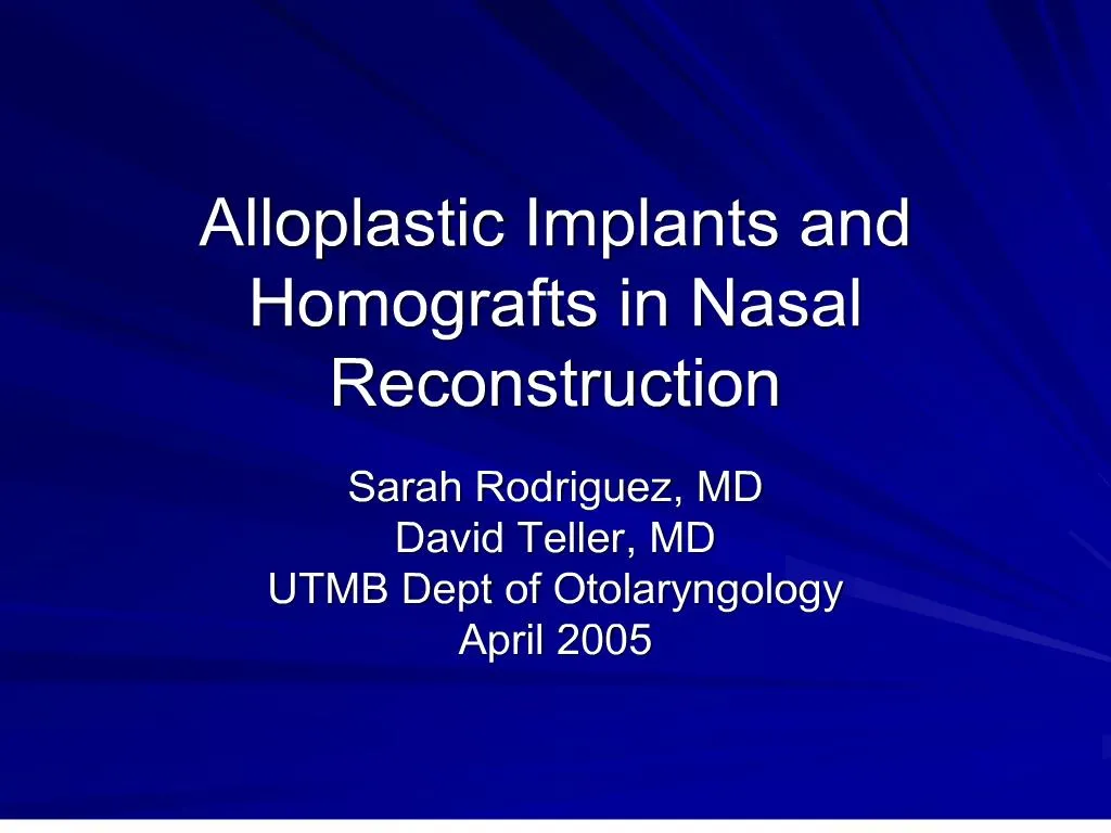 Alloplastic Implantation | Alloplastic Neo-Mandible for Total ...