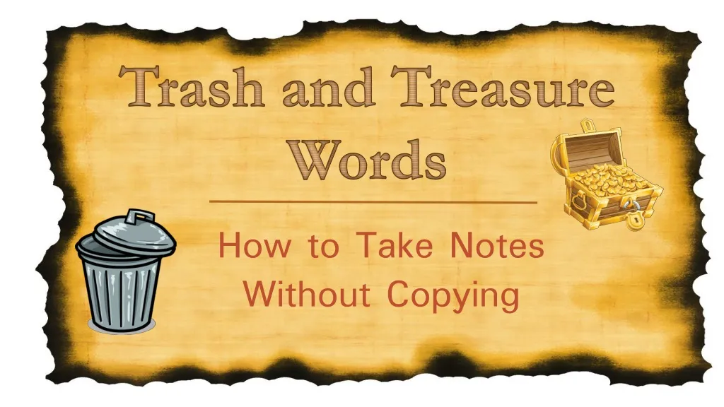 trash and treasure words n.