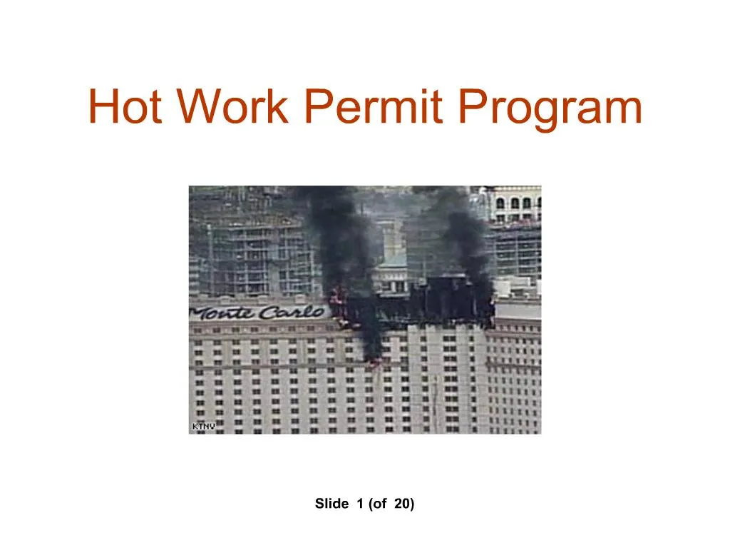 hot work permit program