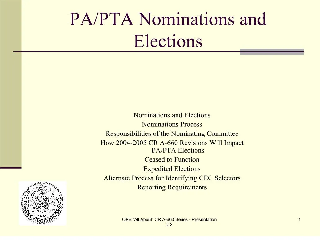 Ppt Nominations And Elections Nominations Process Responsibilities Of The Nominating Committee 7177