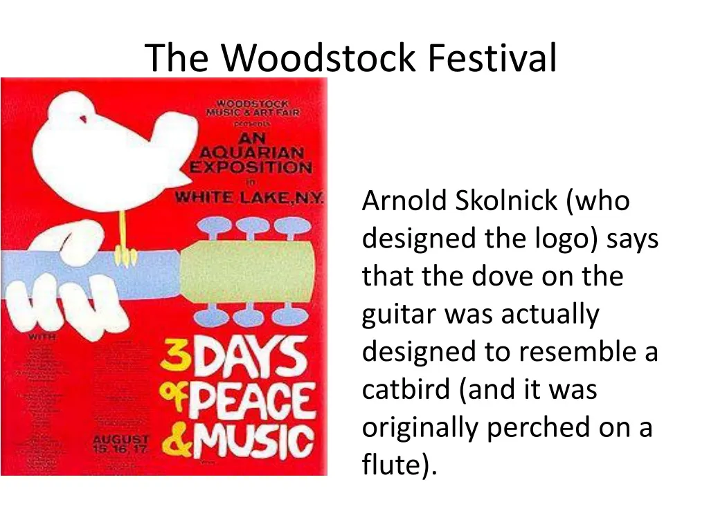 the woodstock festival n.