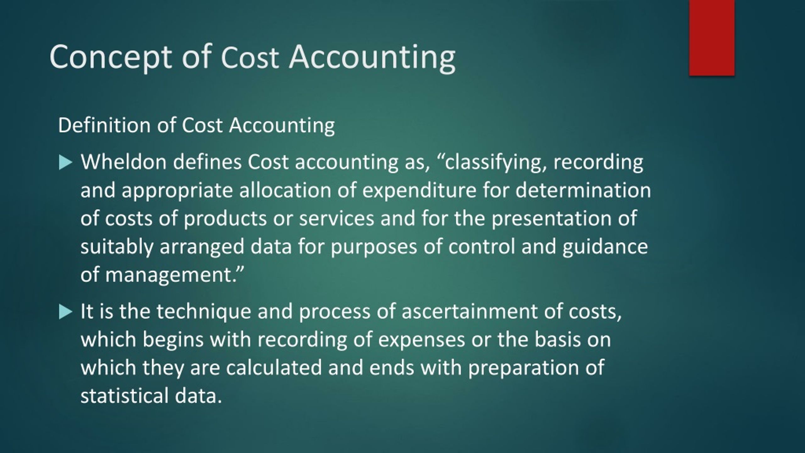 term paper about cost accounting