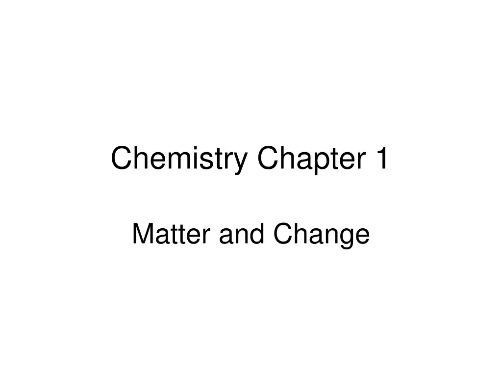 PPT - Chemistry Chapter 1 PowerPoint Presentation, Free Download - ID ...