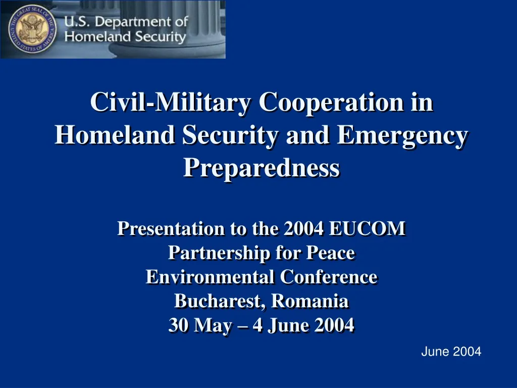 civil military cooperation in homeland security n.