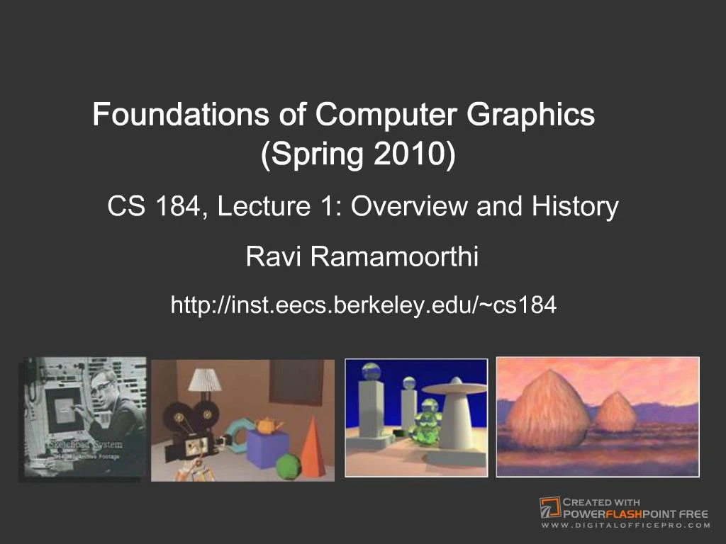 PPT Foundations of Computer Graphics Spring 2010 PowerPoint