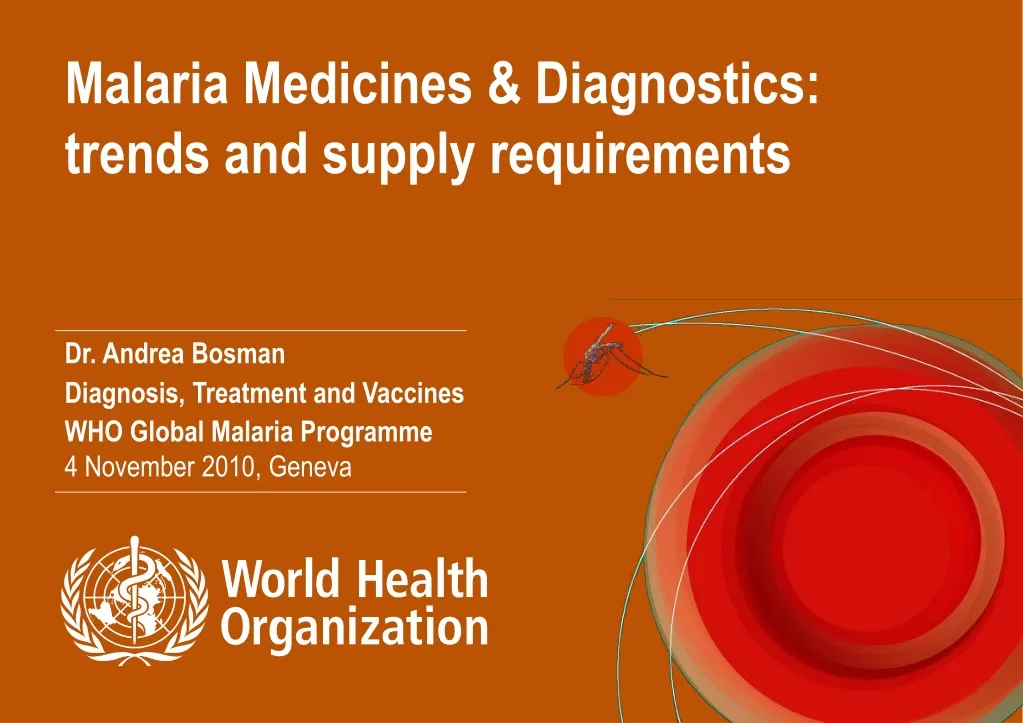 malaria medicines diagnostics trends and supply n.