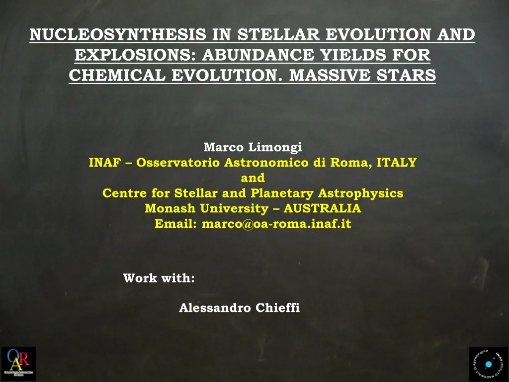 nucleosynthesis in stellar evolution n.