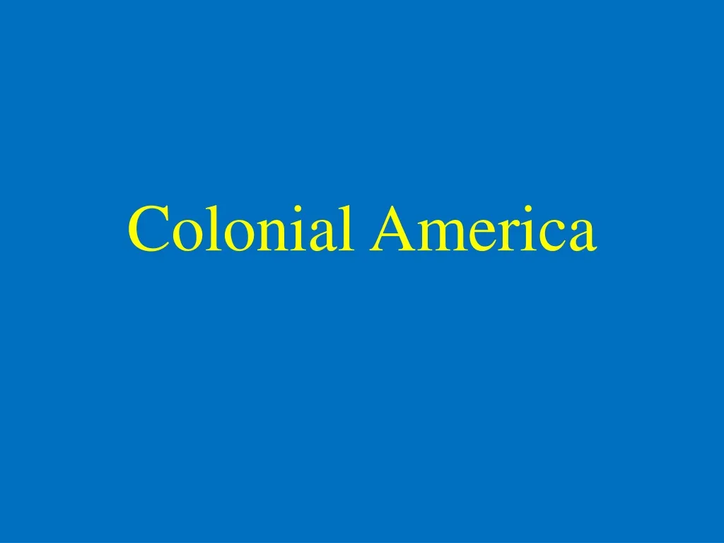 colonial america n.